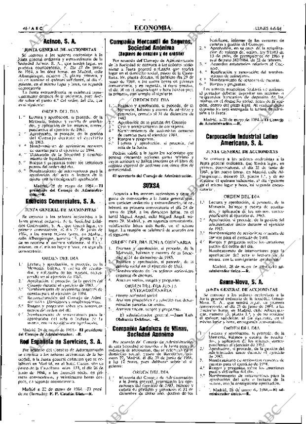 ABC MADRID 04-06-1984 página 46