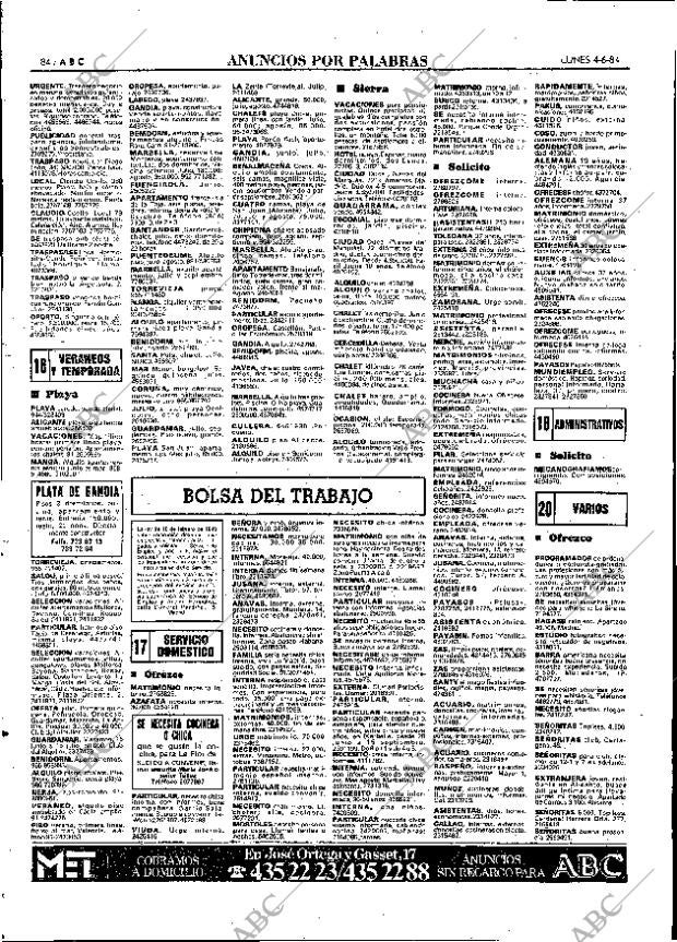 ABC MADRID 04-06-1984 página 84