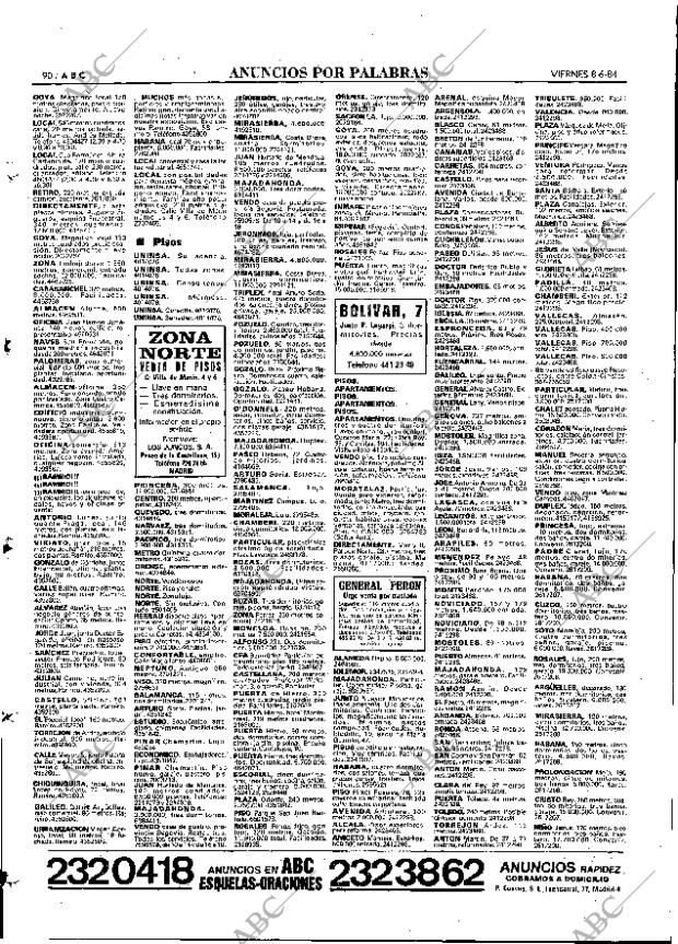 ABC MADRID 08-06-1984 página 90