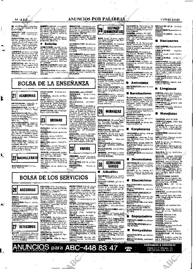 ABC MADRID 08-06-1984 página 94