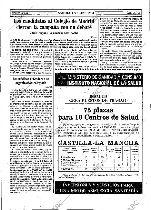 ABC MADRID 12-06-1984 página 43