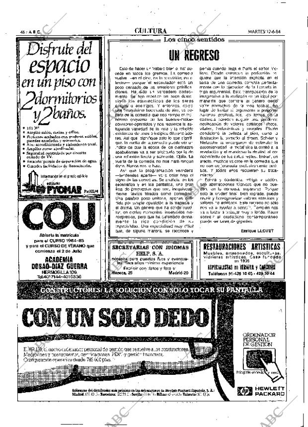 ABC MADRID 12-06-1984 página 46