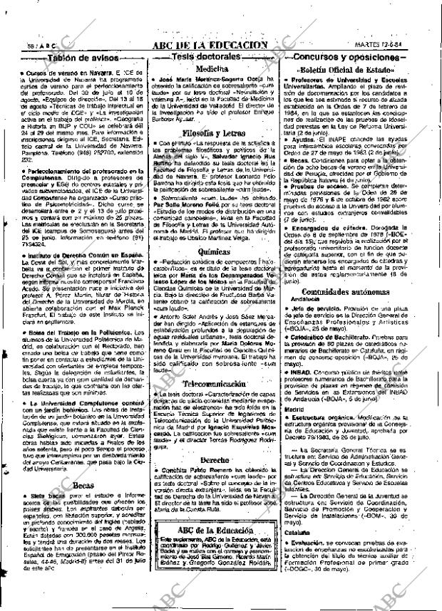 ABC MADRID 12-06-1984 página 58