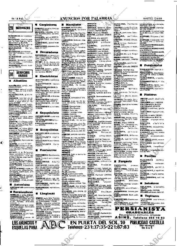 ABC MADRID 12-06-1984 página 94