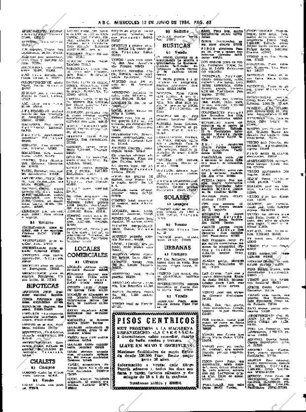 ABC SEVILLA 13-06-1984 página 63