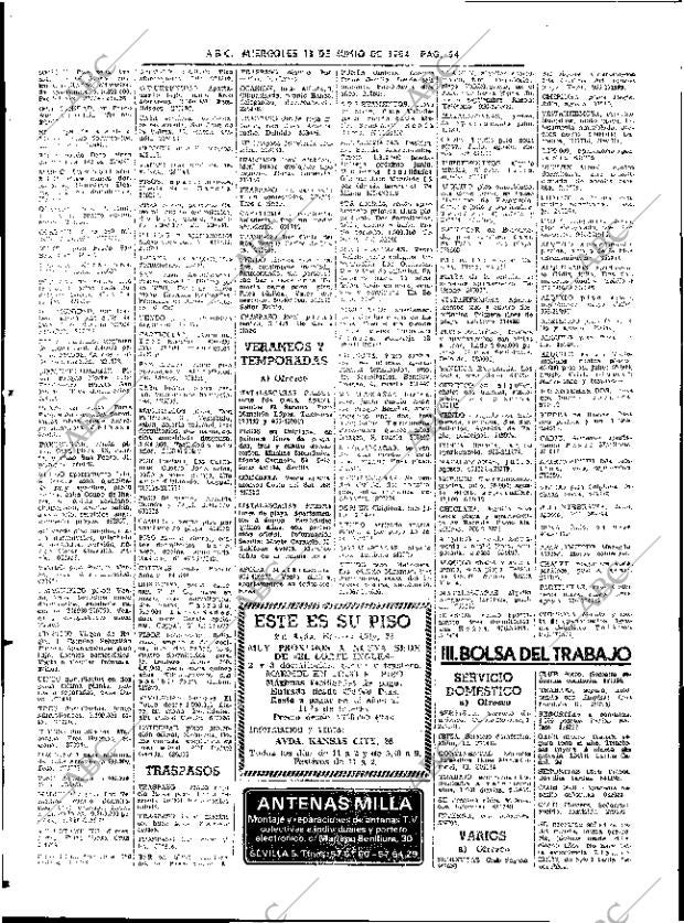 ABC SEVILLA 13-06-1984 página 64