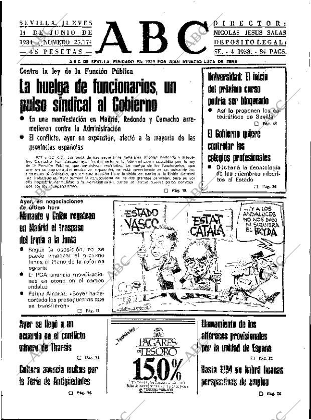 ABC SEVILLA 14-06-1984 página 15