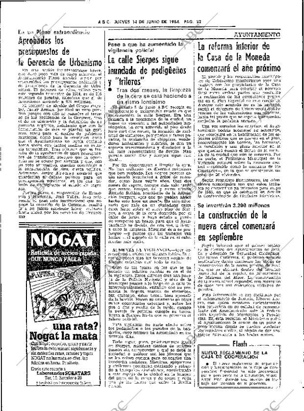 ABC SEVILLA 14-06-1984 página 32