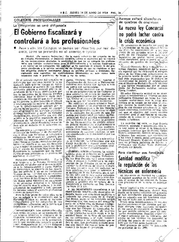 ABC SEVILLA 14-06-1984 página 36