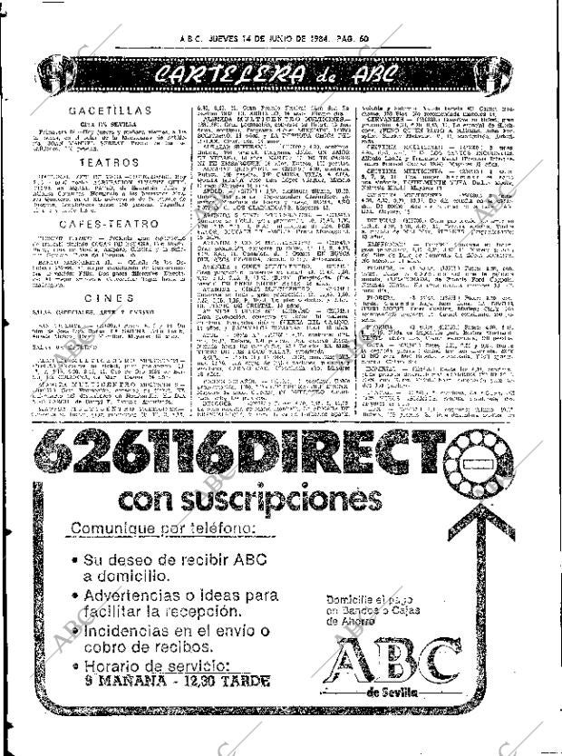 ABC SEVILLA 14-06-1984 página 60