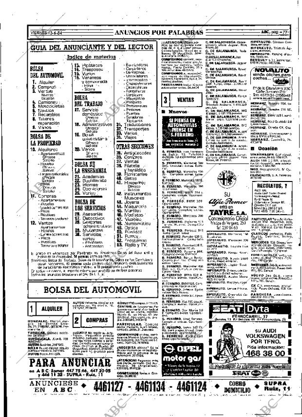 ABC MADRID 15-06-1984 página 77