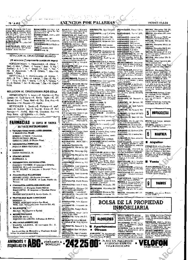 ABC MADRID 15-06-1984 página 78