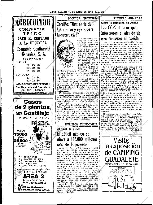 ABC SEVILLA 16-06-1984 página 22