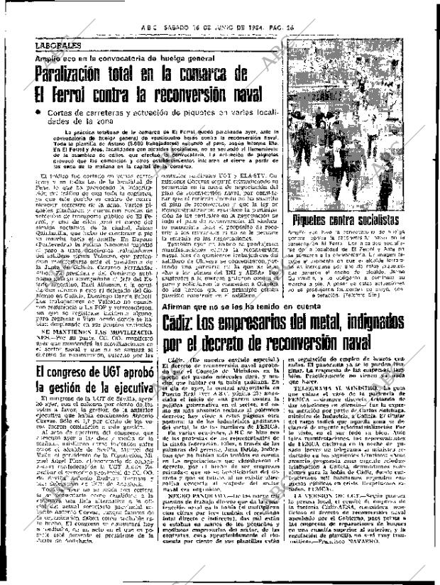 ABC SEVILLA 16-06-1984 página 26