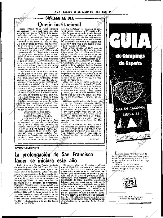 ABC SEVILLA 16-06-1984 página 33