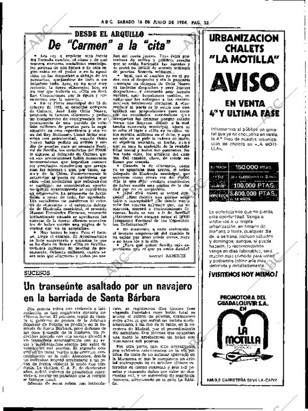 ABC SEVILLA 16-06-1984 página 35