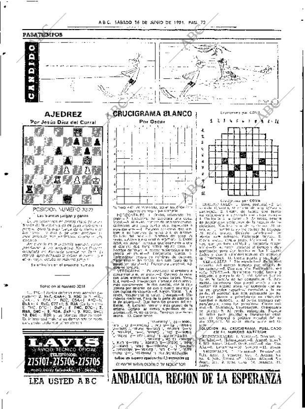 ABC SEVILLA 16-06-1984 página 72