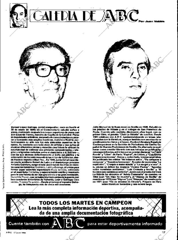 ABC SEVILLA 17-06-1984 página 17
