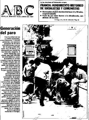 ABC SEVILLA 19-06-1984 página 1