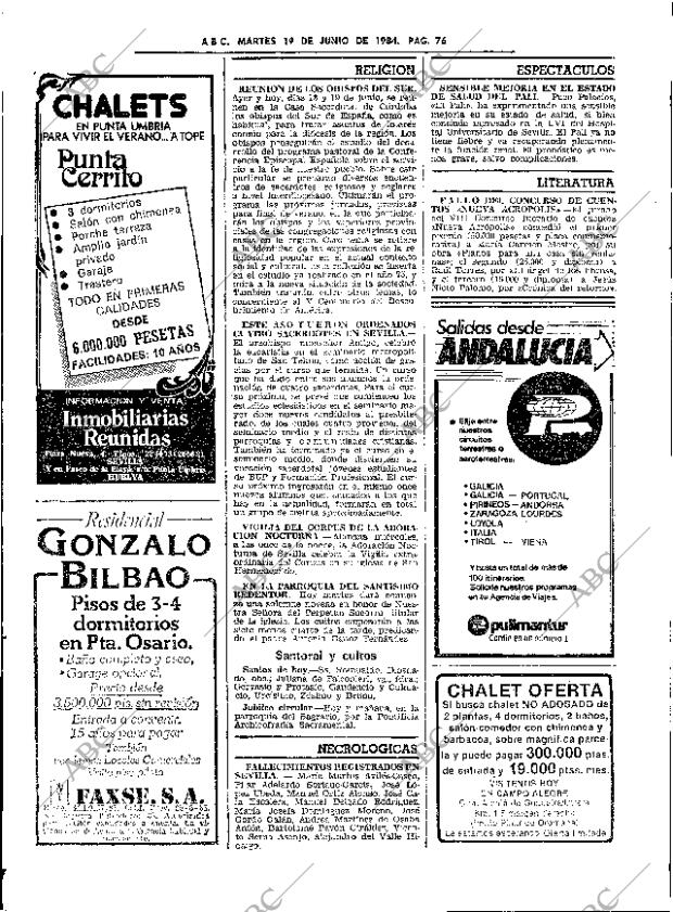 ABC SEVILLA 19-06-1984 página 76