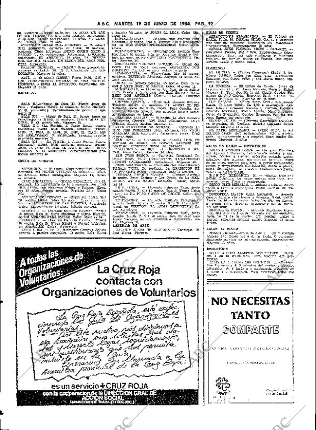 ABC SEVILLA 19-06-1984 página 92