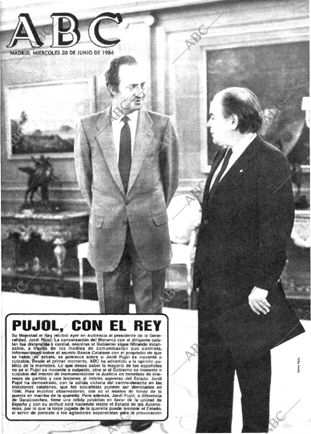 ABC MADRID 20-06-1984 página 1
