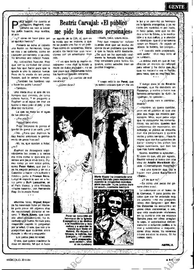 ABC MADRID 20-06-1984 página 107