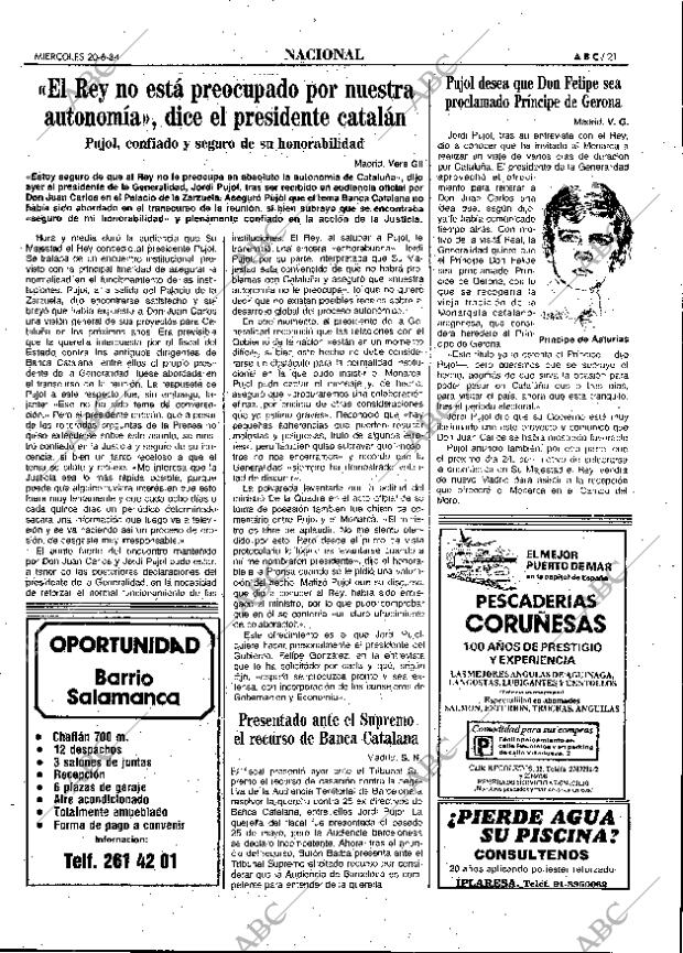 ABC MADRID 20-06-1984 página 21