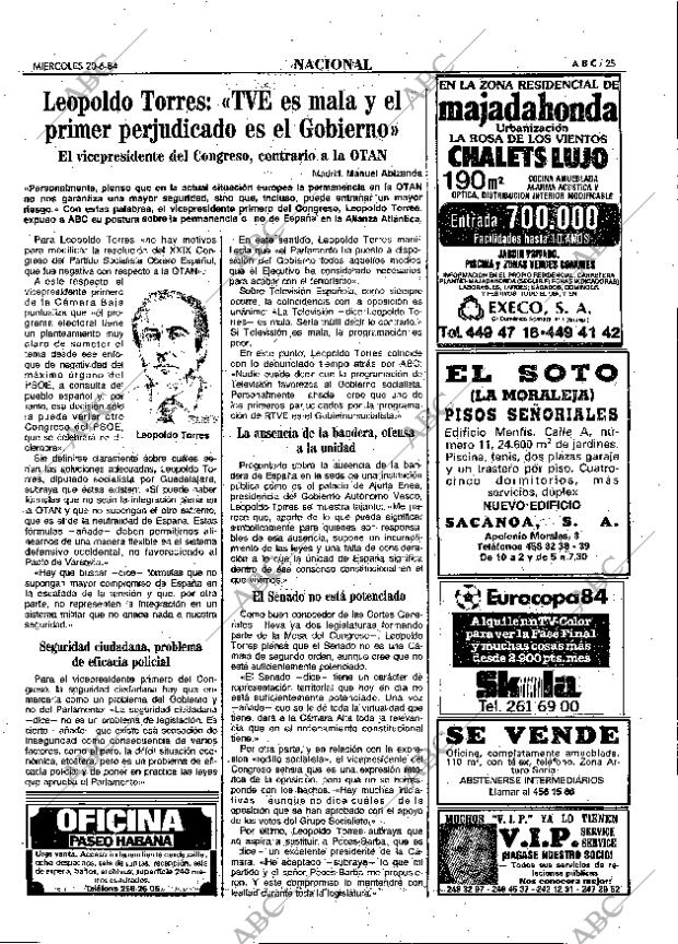 ABC MADRID 20-06-1984 página 25