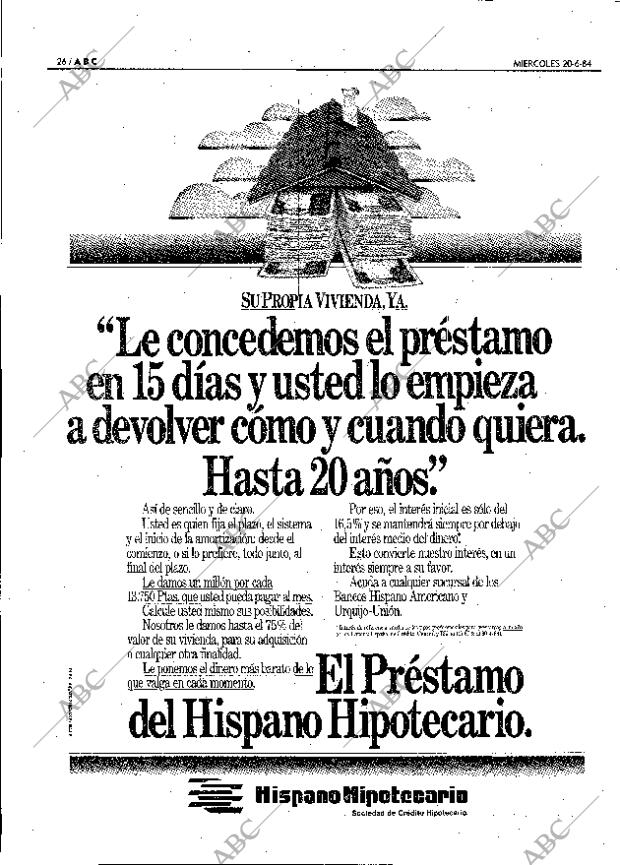 ABC MADRID 20-06-1984 página 26