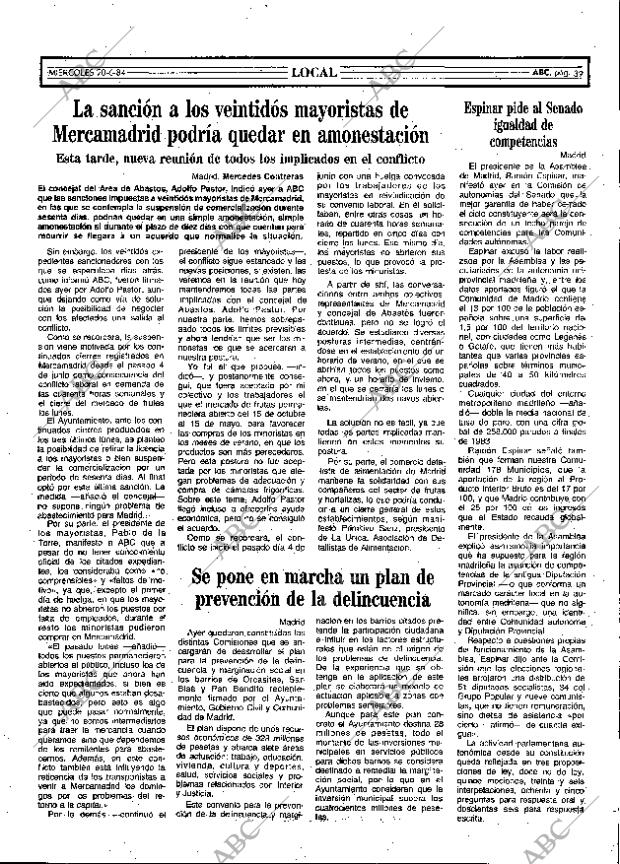 ABC MADRID 20-06-1984 página 39