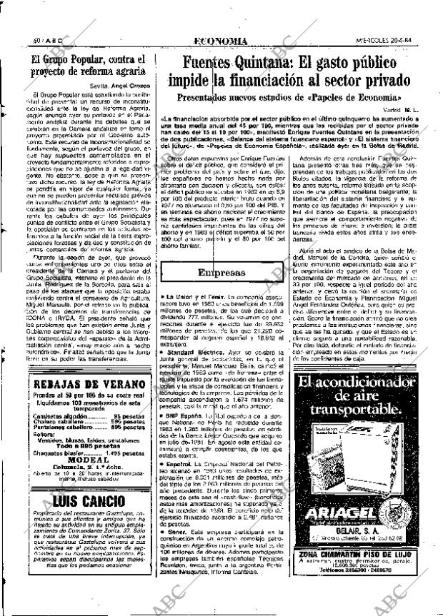 ABC MADRID 20-06-1984 página 60