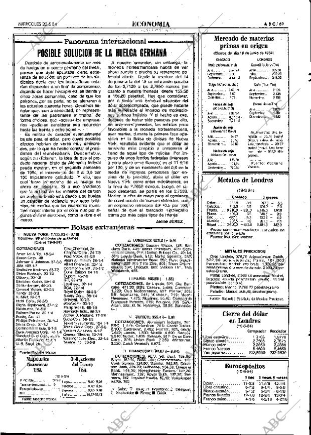 ABC MADRID 20-06-1984 página 69