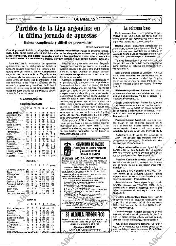 ABC MADRID 20-06-1984 página 75