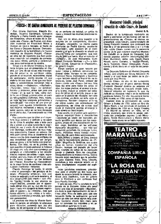 ABC MADRID 20-06-1984 página 77