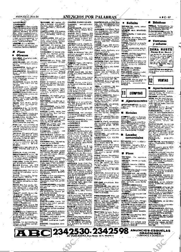 ABC MADRID 20-06-1984 página 87
