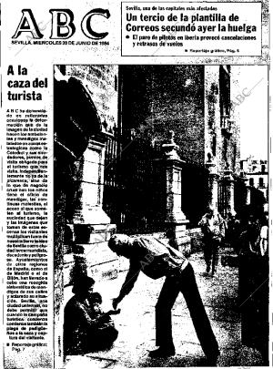 ABC SEVILLA 20-06-1984 página 1