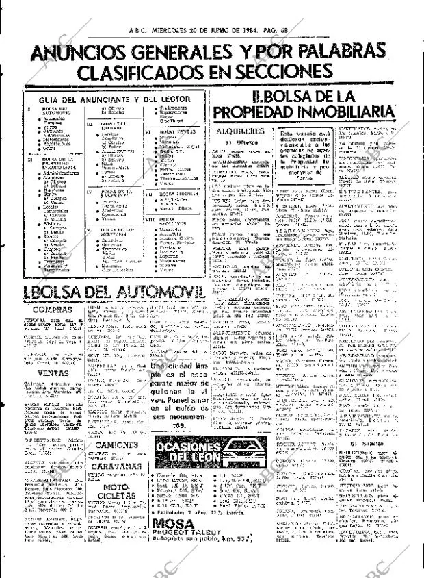 ABC SEVILLA 20-06-1984 página 68