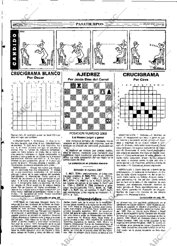 ABC MADRID 24-06-1984 página 104