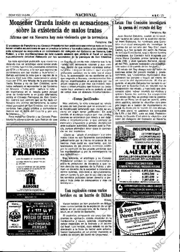 ABC MADRID 24-06-1984 página 25