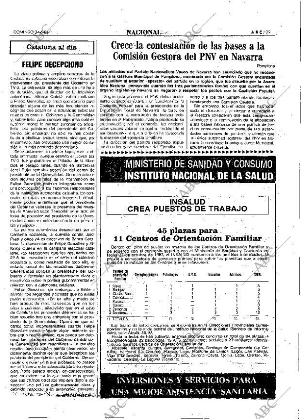 ABC MADRID 24-06-1984 página 29