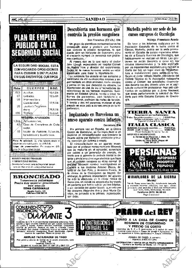 ABC MADRID 24-06-1984 página 46