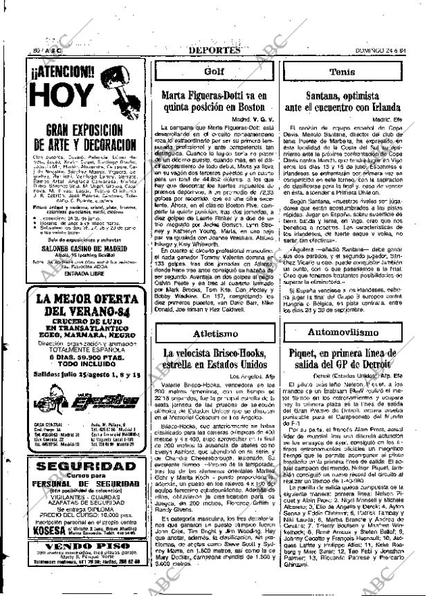 ABC MADRID 24-06-1984 página 80