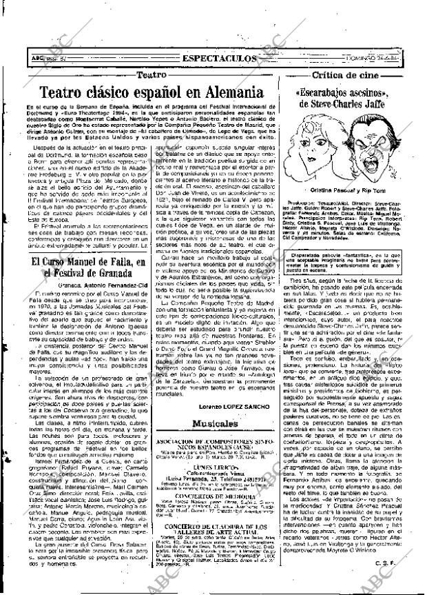 ABC MADRID 24-06-1984 página 82