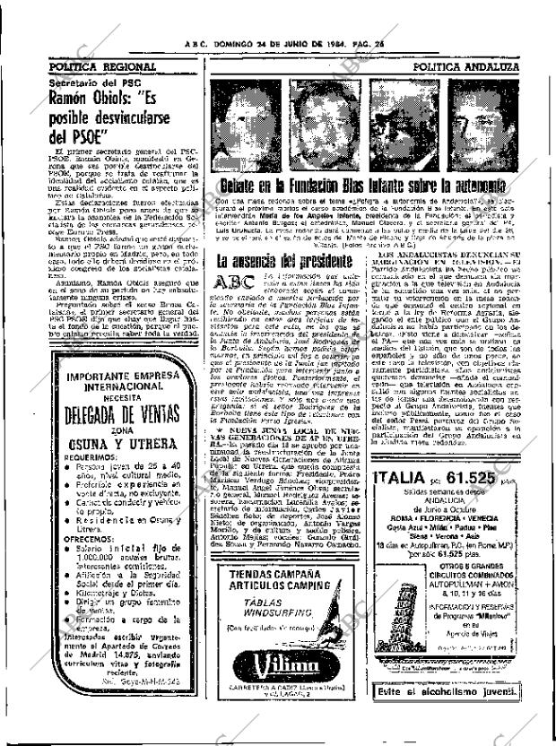 ABC SEVILLA 24-06-1984 página 26
