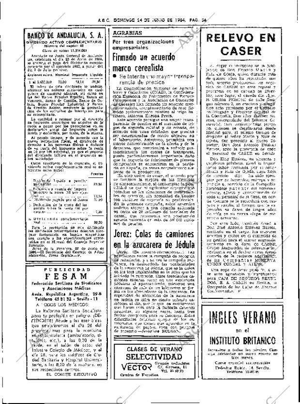 ABC SEVILLA 24-06-1984 página 36