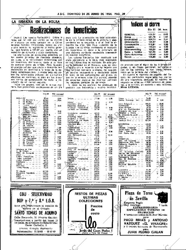 ABC SEVILLA 24-06-1984 página 39