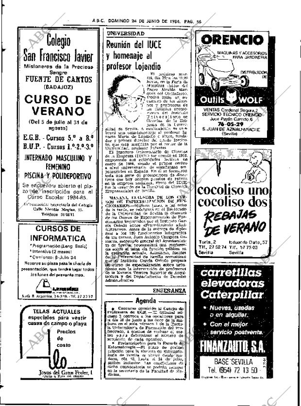 ABC SEVILLA 24-06-1984 página 58