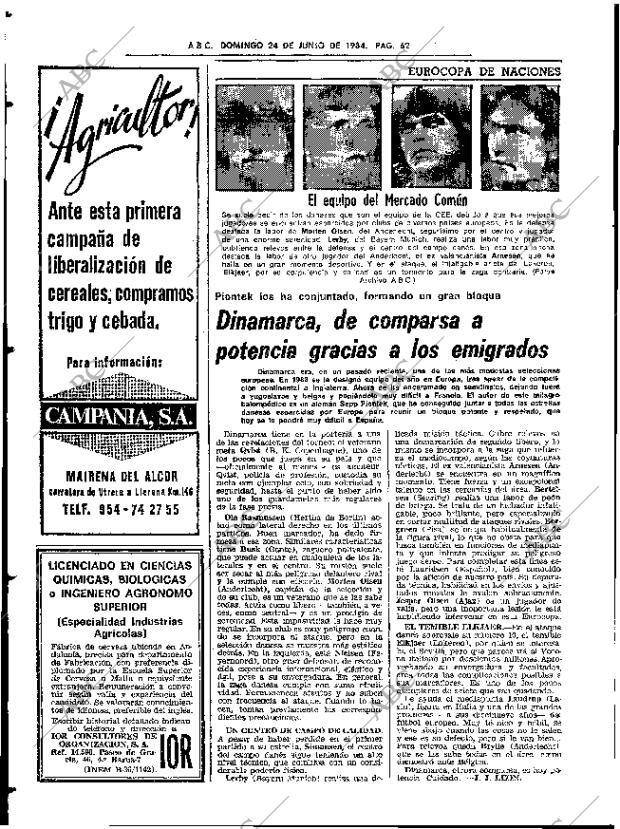 ABC SEVILLA 24-06-1984 página 62