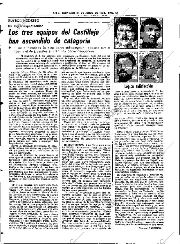 ABC SEVILLA 24-06-1984 página 64